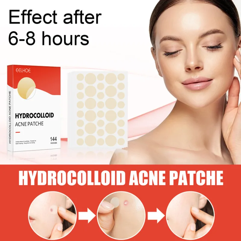 

144pcs Acne Patch Invisible Pimple Spot Patches Hydrocolloid Acnes Spot Pimple Patches Effective Pimples Sticker for Zit Patch
