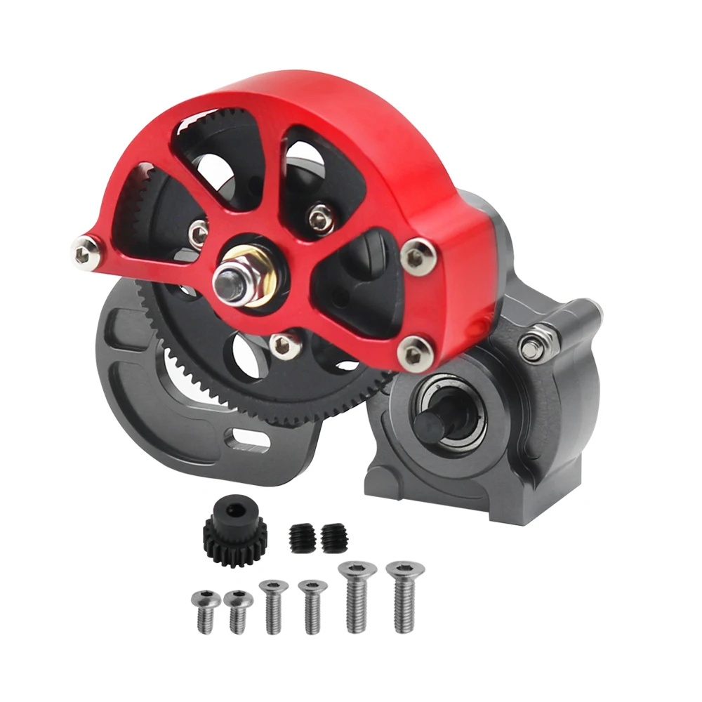 Engrenages moteur RC 20T/87T 48P acier posés sur fond neutre, compatibles SCX10 Wraith