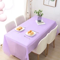 2pcs Solid Color Disposable Tablecloth 137x183cm Table Cloth Nordic Table Cover for Home Wedding Birthday Christmas Party Decor 5