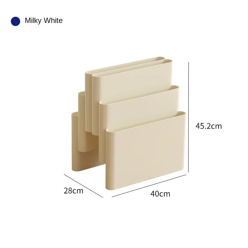 Realife Nordic Creative Home Bookshelves Ins Vintage Floor standing Magazine Shelves Book Shelves Plastic Photography