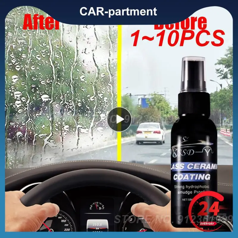 

1~10PCS Auto Anti-rain Agent Rearview Mirror Water Repellent Glass Rainproof Coating Spray Agent for Car Bus Vehicles