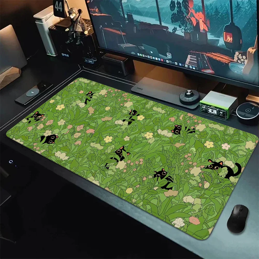 

Коврик для мыши с мультяшным котом Xxl, скоростной коврик для мыши, игровые аксессуары для офиса, Настольный коврик, игровые коврики, клавиатура, большой коврик 900x400