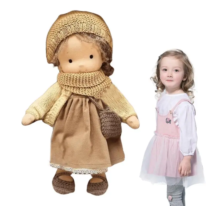 

Handmade Plush Doll With Clothes Portable Girl Rag Doll Handmade Plush Doll With Clothes Exercise Hands-On Skills Soft And