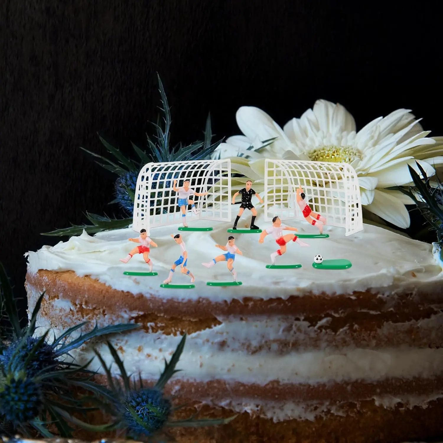 9 Stück Fußball-Topper für Kuchen und Cupcakes – Detail 5