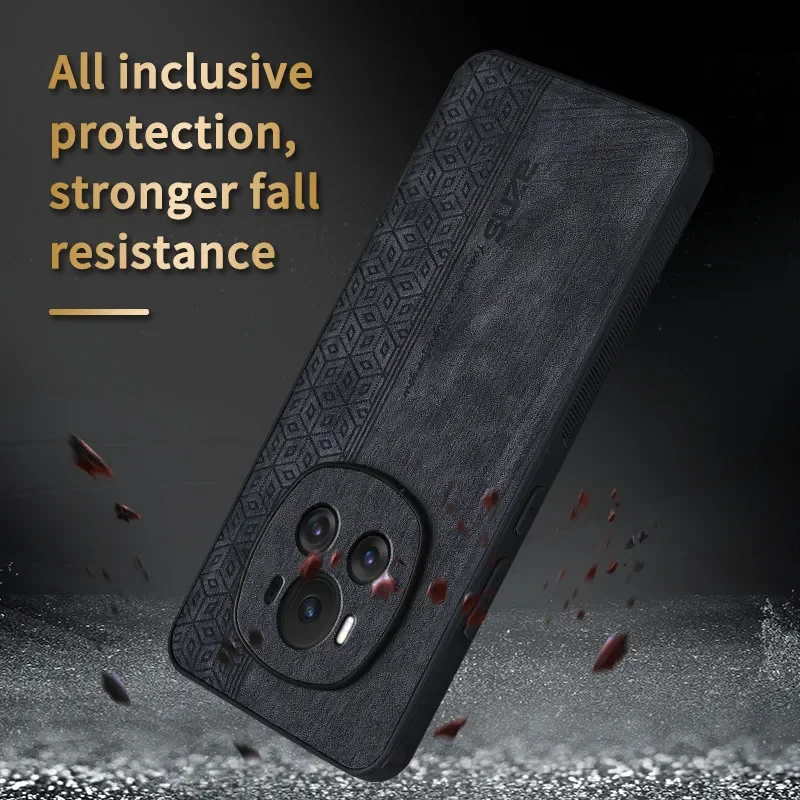 Luxury Leather Business Elite Shockproof Cell Phone Case - Protective Phone Shell