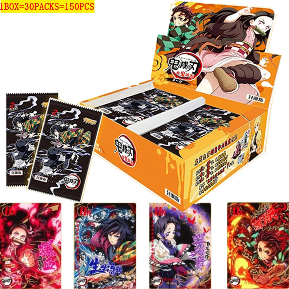 Genuine Demon Slayer Classic Edition Cards Exclusive Shining Puzzle Cp E Jinyao Level Ssr Series Cards Anime Toy Game Hobby