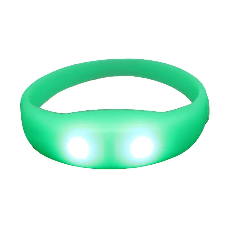 Colorful Silicone LED Sound Activated Wristband Bracelet
