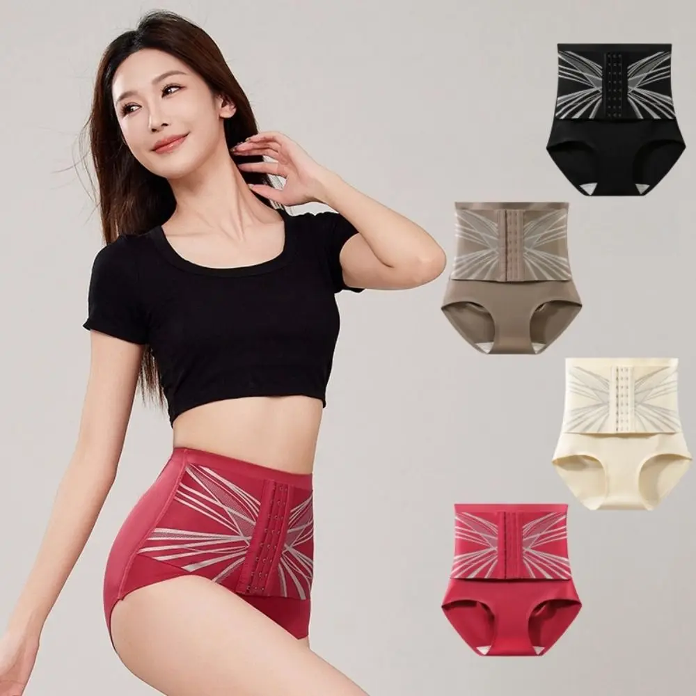 High Waist Slimming Shapewear Buckle Shapers Seamless Panties Women Lingerie Belly Contracting Tummy Control Underpants