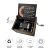 6.4* 5.2cm Mini Music Box Rotary Handle Wooden Music Box You Are My Sunshine Mechanical Musical Box Desktop Decor Birthday Gift 3