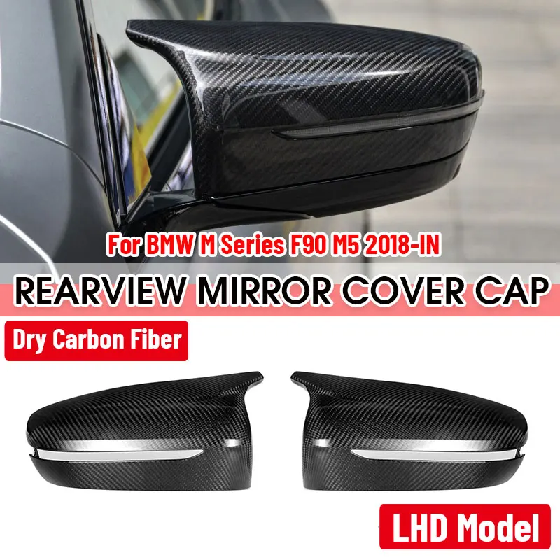FullDryCarbonFiberCarSideMirrorCoverOEMStyleReplacement