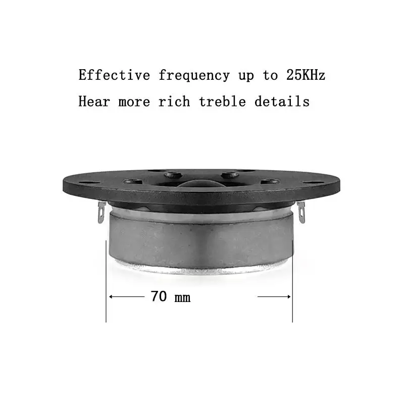 4 Inch New Brand 60W Fever Independent High-Power Super Tweeter External Tweeter Passive Speaker 8Ohm Sound Box