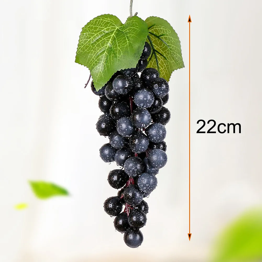 Artificial Grapes High Simulation Plastic Fruit for Photo Props Shop Display Home Office Decor
