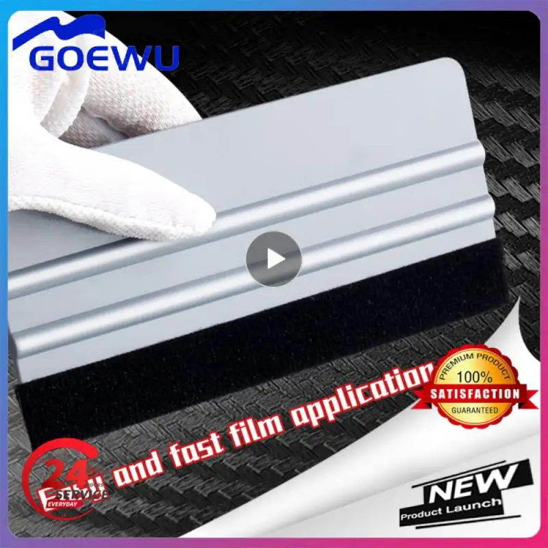 

1PCS Blue Red Yellow Squeegee Felt Edge Scraper Car Decals Vinyl Wrapping & Tint Tools Plastic Soft Wrapping Spatula Tool