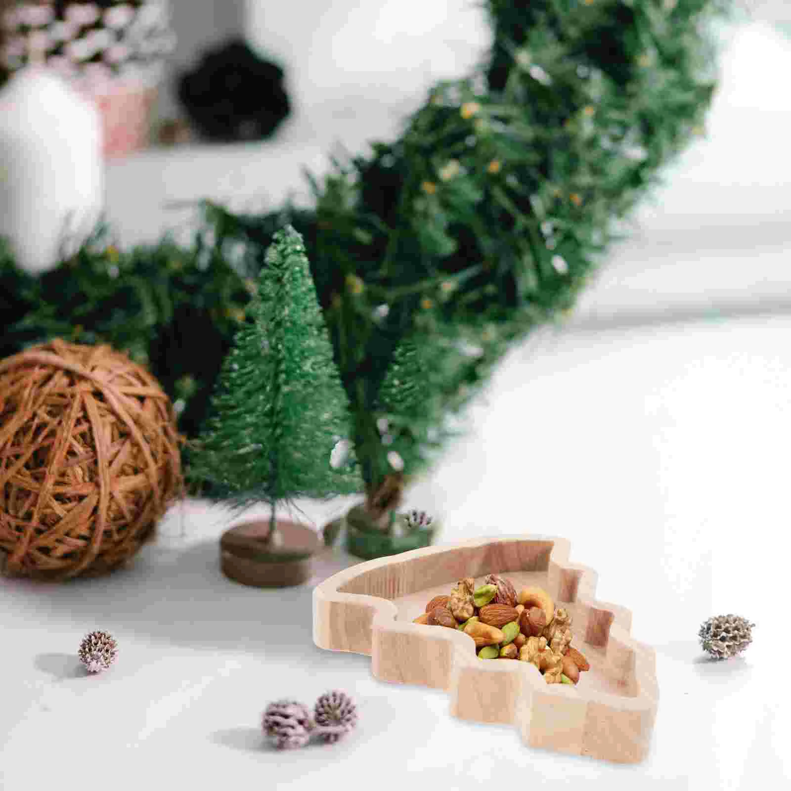 

Christmas Tree Shaped Dish Snack Trays Bread Candy Dry Fruit Plate Food Serving Board Cheese Cutting Board Dishes for table
