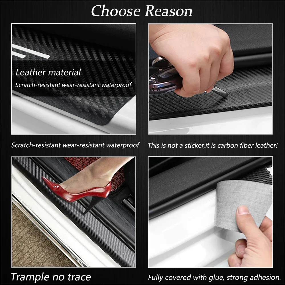 Car Protection Stickers 1/4/5Pcs For Peugeot 206 207 307 407 408 308 607 508 3008 2008