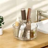 2024 Cosmetics Rotary Storage Box Acrylic Transparent Makeup Flat Storage Rack Desktop Dressing Table Storage Rack 1