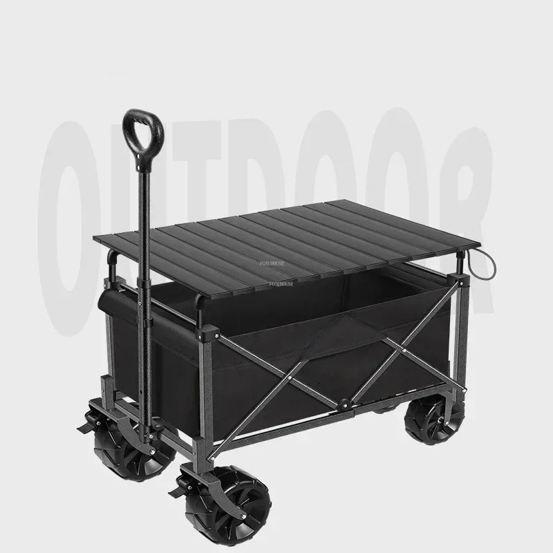 Portable Garden Carts Beach Car Creative Foldable Cart with Wheels Outdoor Camping Cart Garden Supplies Home Shopping CartstLN