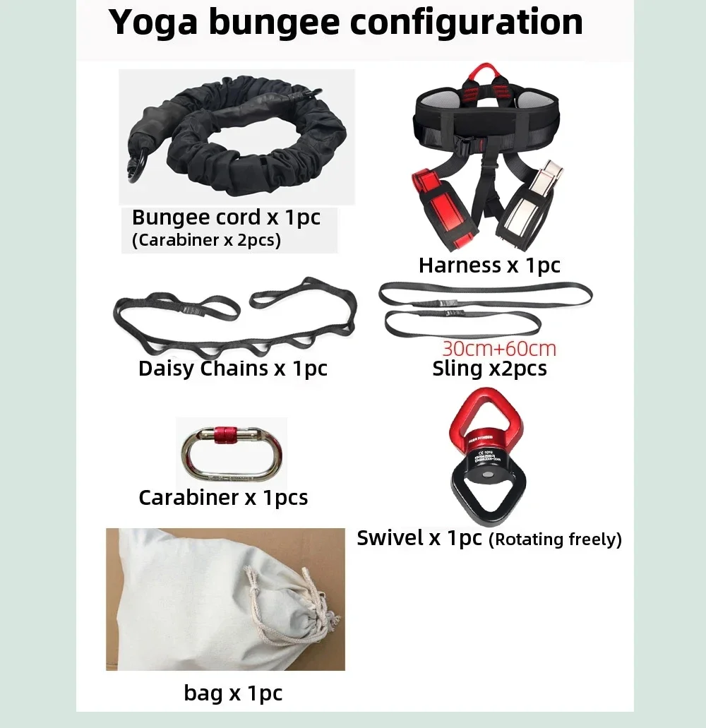Heavy Bungee Fitness Kit Resistance Belt for Home Gym Yoga