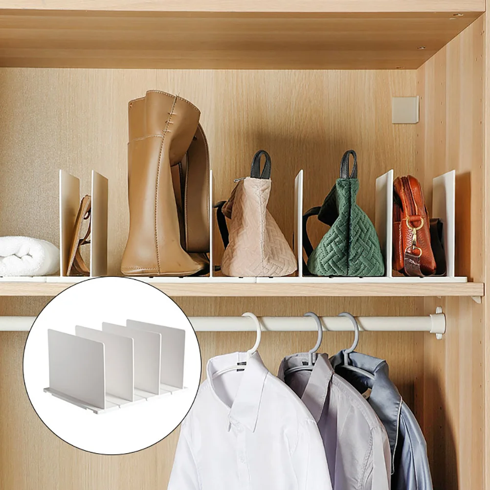 Closet Clothes Shelf Divider Shelf Book Separators Handbag Purse