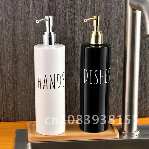 

420ml Soap Dispenser Bottle Kitchen Sink Hand Soap Dish Soap Bathroom Shampoo Body Wash Refillable Bottle