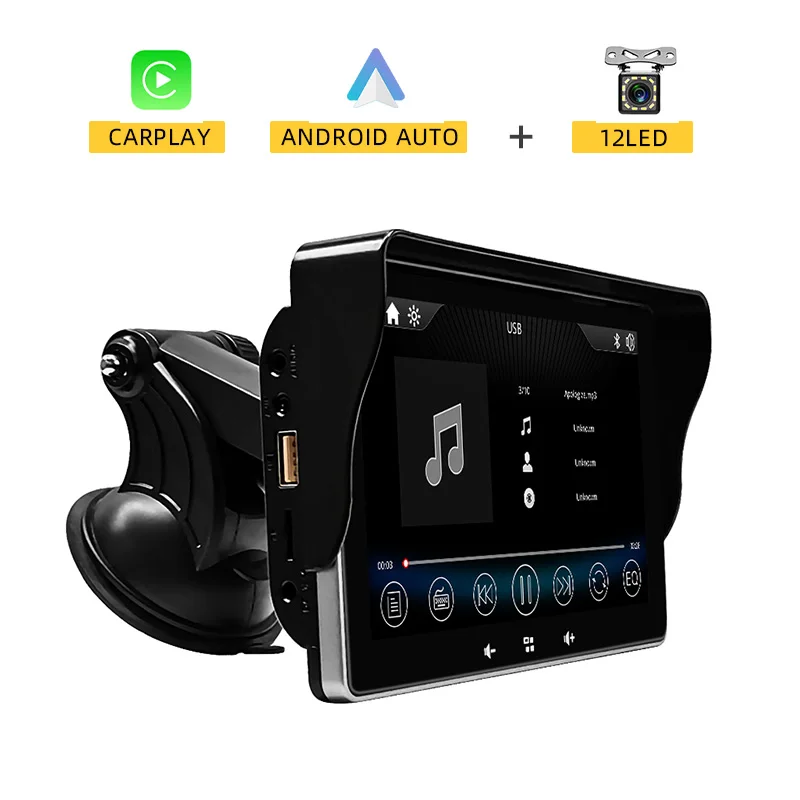 ユニバーサルメディアプレーヤー,7インチ,ワイヤレス,Android,CarPlay