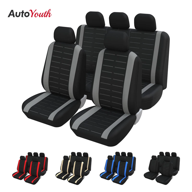 Full Set Car Seat Covers Breathable Auto Seat Covers Universal For