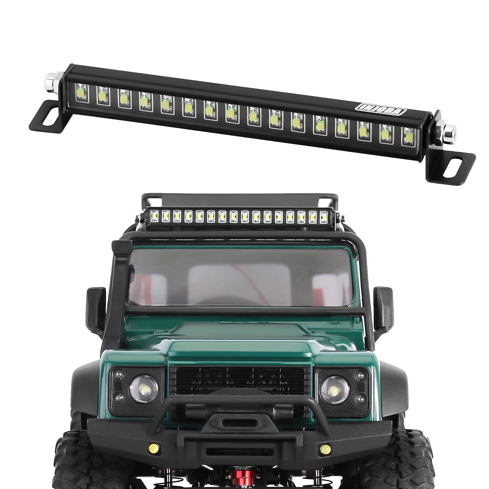 Tetto In Metallo 16Led Light Per 1/18 Rc Crawler Trx4M Defender Upgrade Part(4M-26)