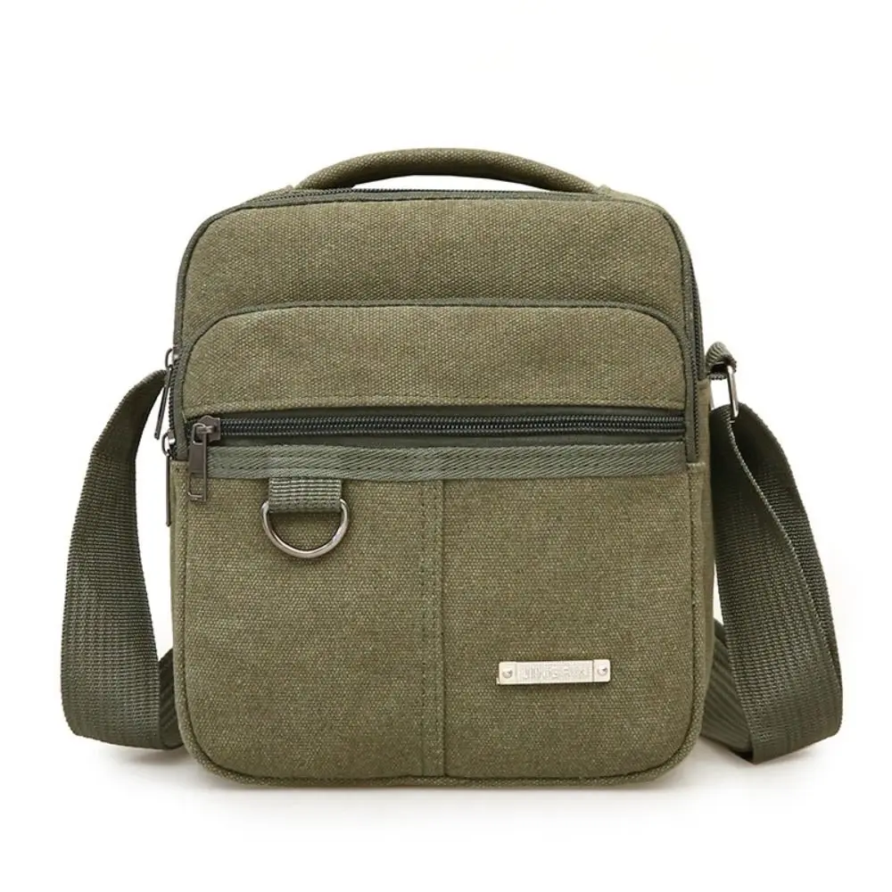 Men's Shoulder Bag Canvas Men's Sling Bag Messenger Shoulder Crossbody Bags Large Capacity Handbags Multifunctional