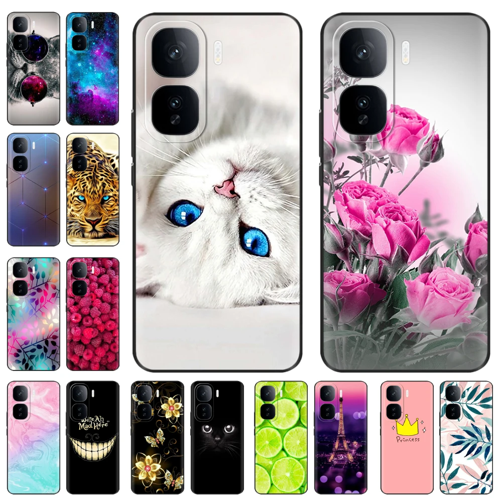 Charming Hot Cat Design Soft Silicone Phone Case - Stylish Back Cover