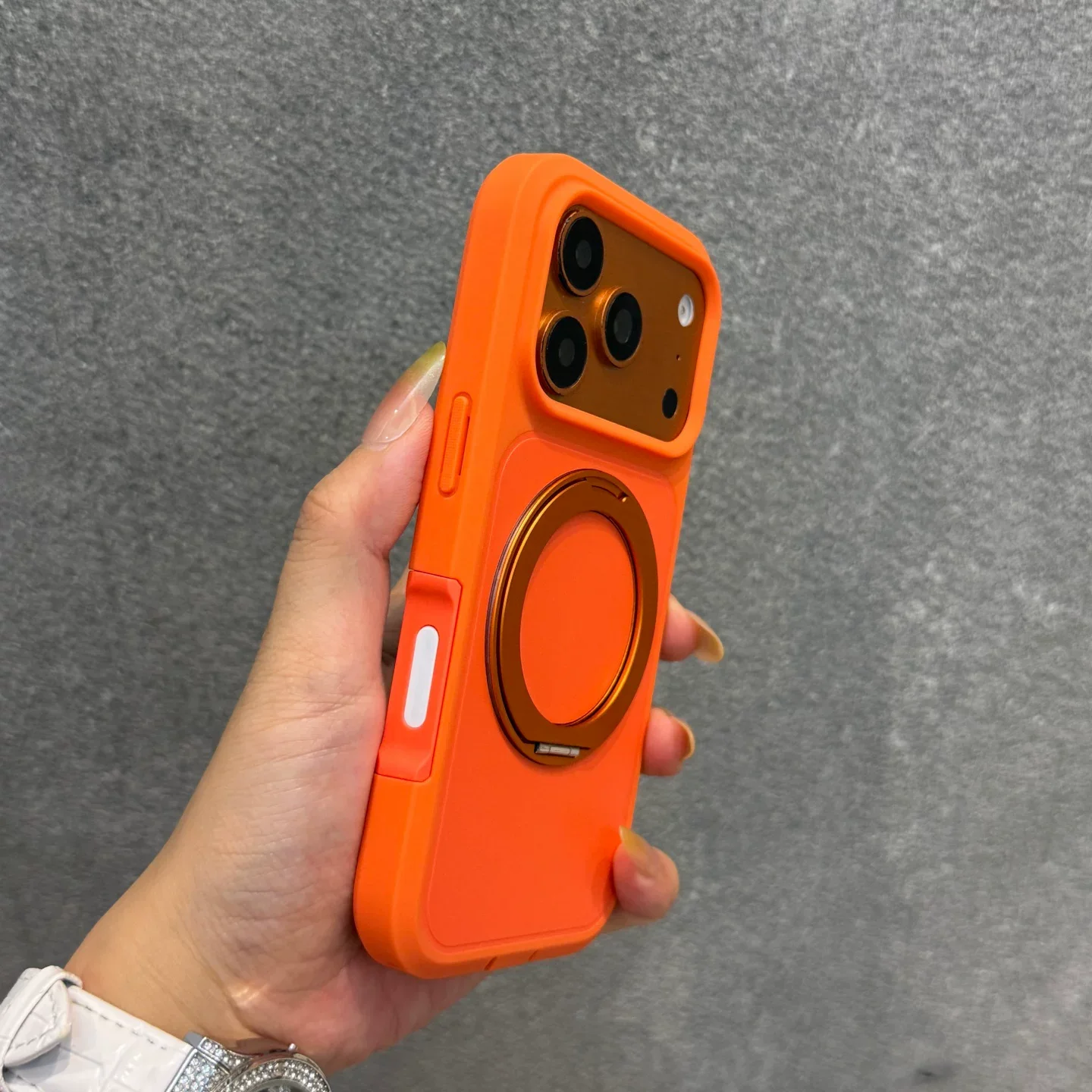 Swivel Folding Armor Silicone Shockproof Case with Camera Protection