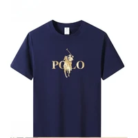 T-shirt à manches courtes pour homme, tendance estivale, marque tendance, décontracté, coupe ajustée et polyvalente, col rond, respirant 3