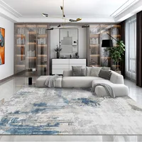 Light Luxury Splashing Ink Living Room Large Area Carpet Bedroom Decor Rugs Non-slip Floor Mat Lounge Rug Hotel Lobby Carpets 1