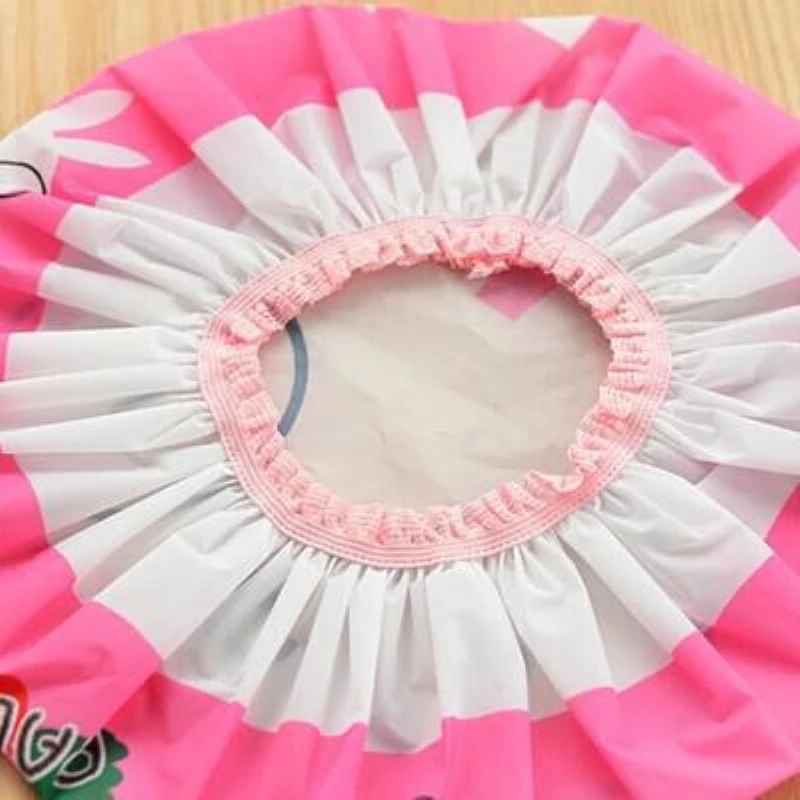 Variety of Cartoon Shower Caps Women's Bathroom Hats Sauna Lace Adjustable Lace Elastic Caps Spa Caps Girls Hair Protection Cap 3
