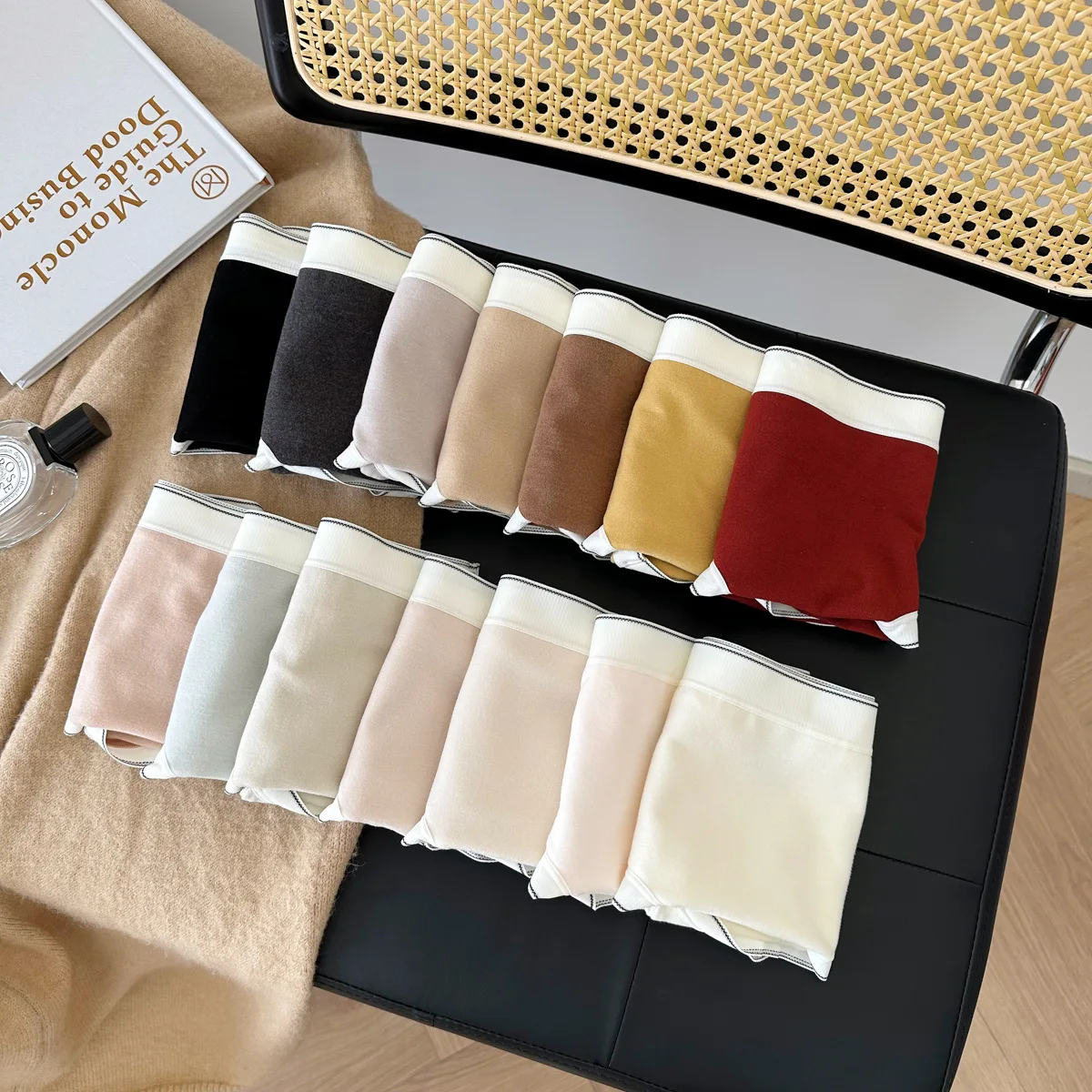 Dream Pants 3.0 Imitation Cashmere Feel Comfortable Warm Frayed Women's Panties Mid-high Waist Simple Hip Wrap