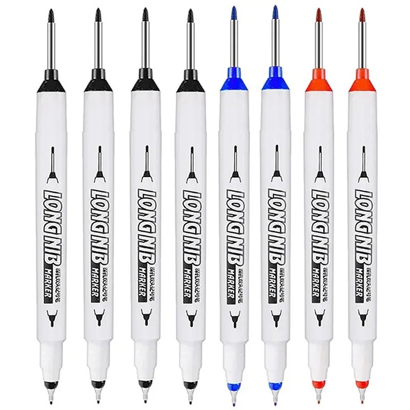 Waterproof Black Metal Double Tip Marker Pen for Woodworking and Graffiti