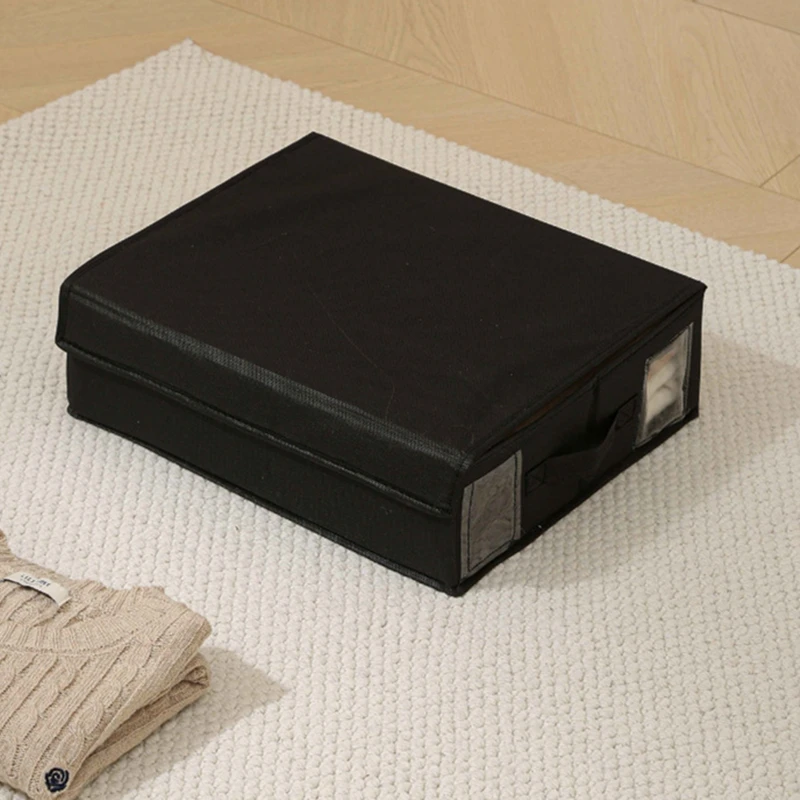 Clothes Bed Sheet Storage Box With Cover Organizer For Clothing Home Fabric Foldable Dustproof  Bedroom Closet Storage Box 5