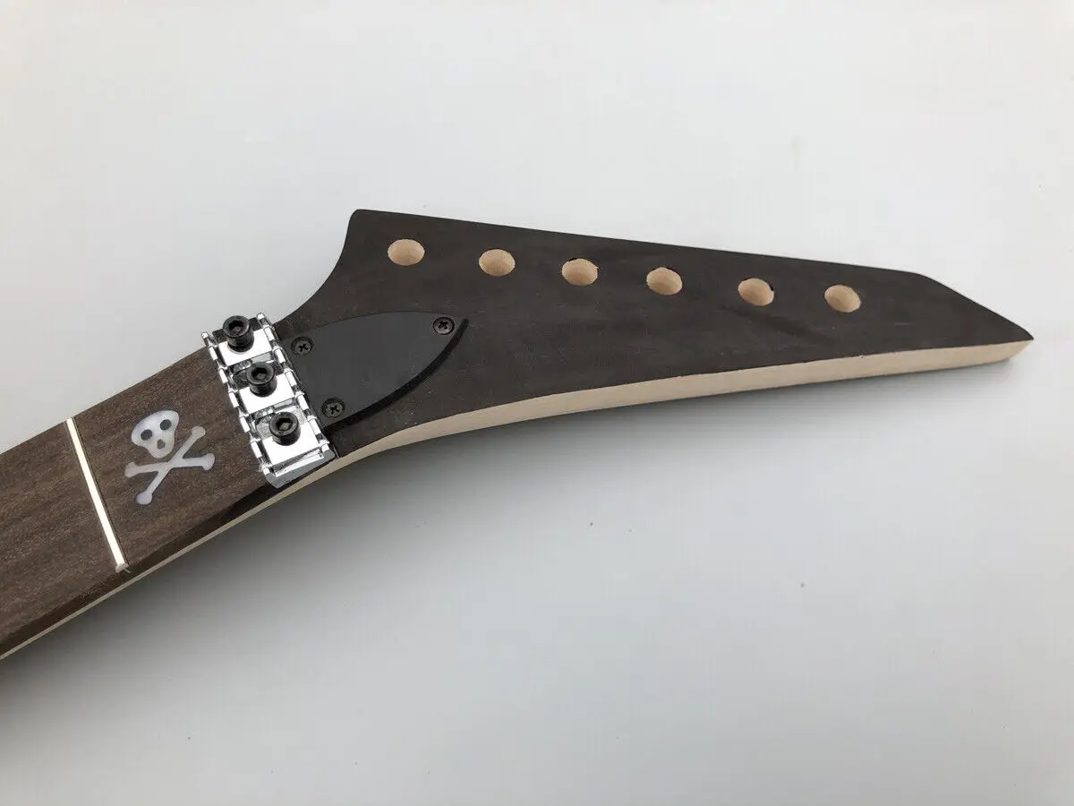 

Maple Guitar Neck 22fret 24.75inch Rosewood Fretboard Locking Nut Dot Inlay