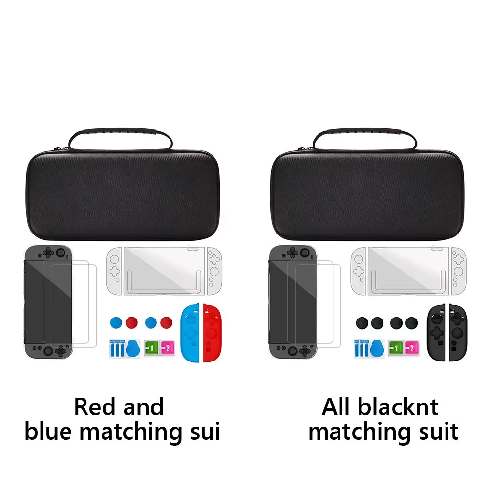 10in1 Storage Travel Bag for Switch 2 Silicone Cover Grips Portable Carrying Protective Case Film Set for Switch 2 for NS2 Game