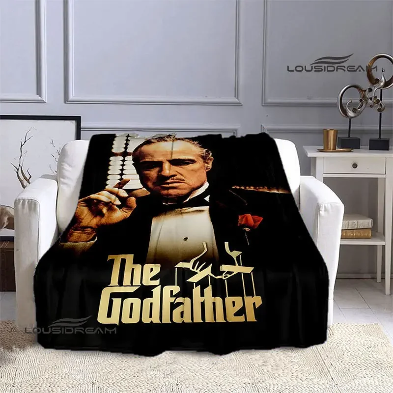 

The Godfather retro Print Blanket Kids Warm Blanket Flannel Soft Cozy Blanket Sofa Bed Car Must-Have Blanket Birthday Gift