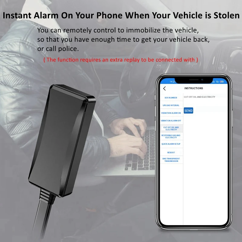 GPS Tracker 4G J16 mini Car GPS Motorcycle alarm Multifunctional A16 Positioning Tracking Device gps for Moto anti-theft