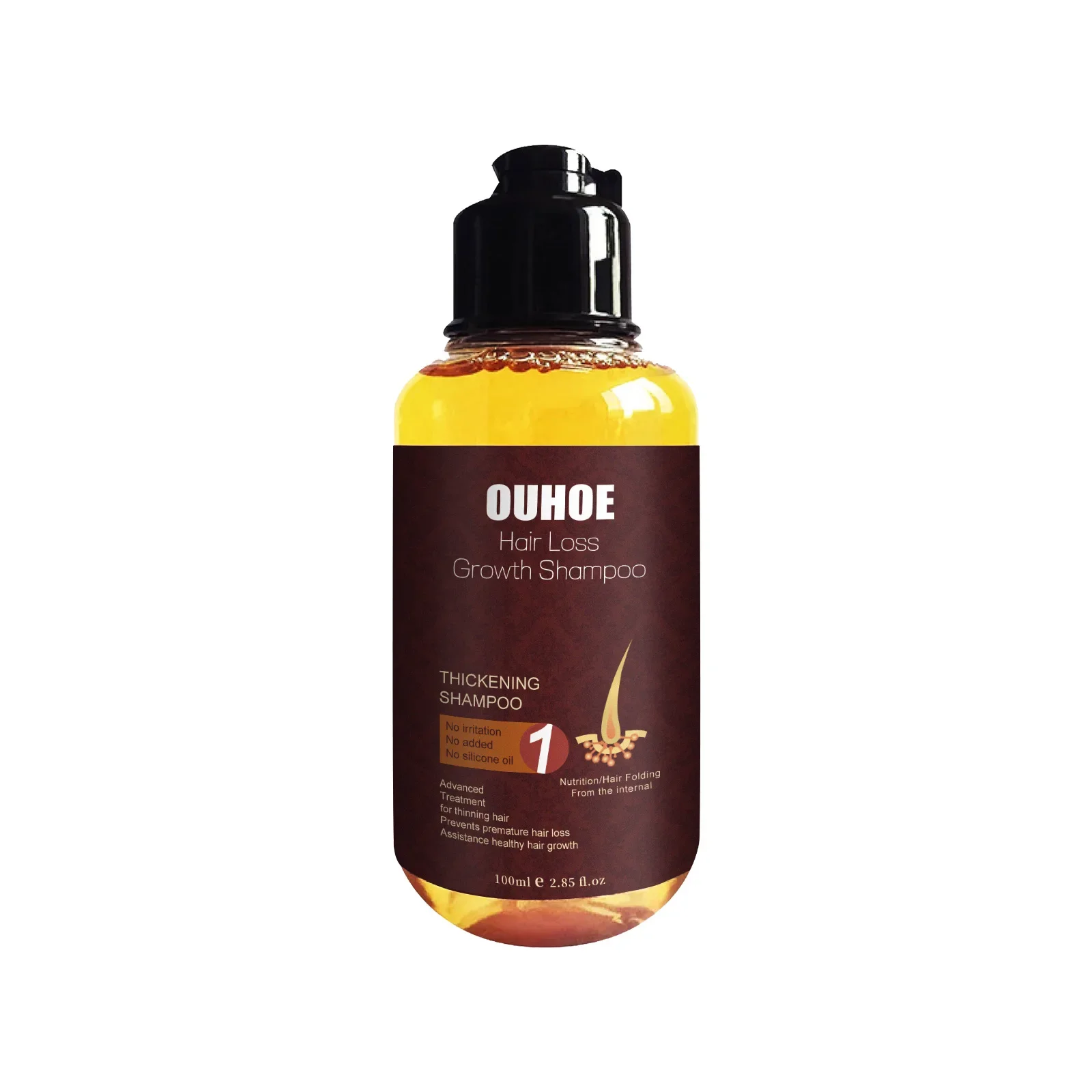Shampooing pour la croissance des cheveux Traitement du cuir chevelu Nettoyage en profondeur des follicules Prévention de la calvitie Alopécie Nourrissant Épaississant Shampooing anti-chute de cheveux_voghion.com