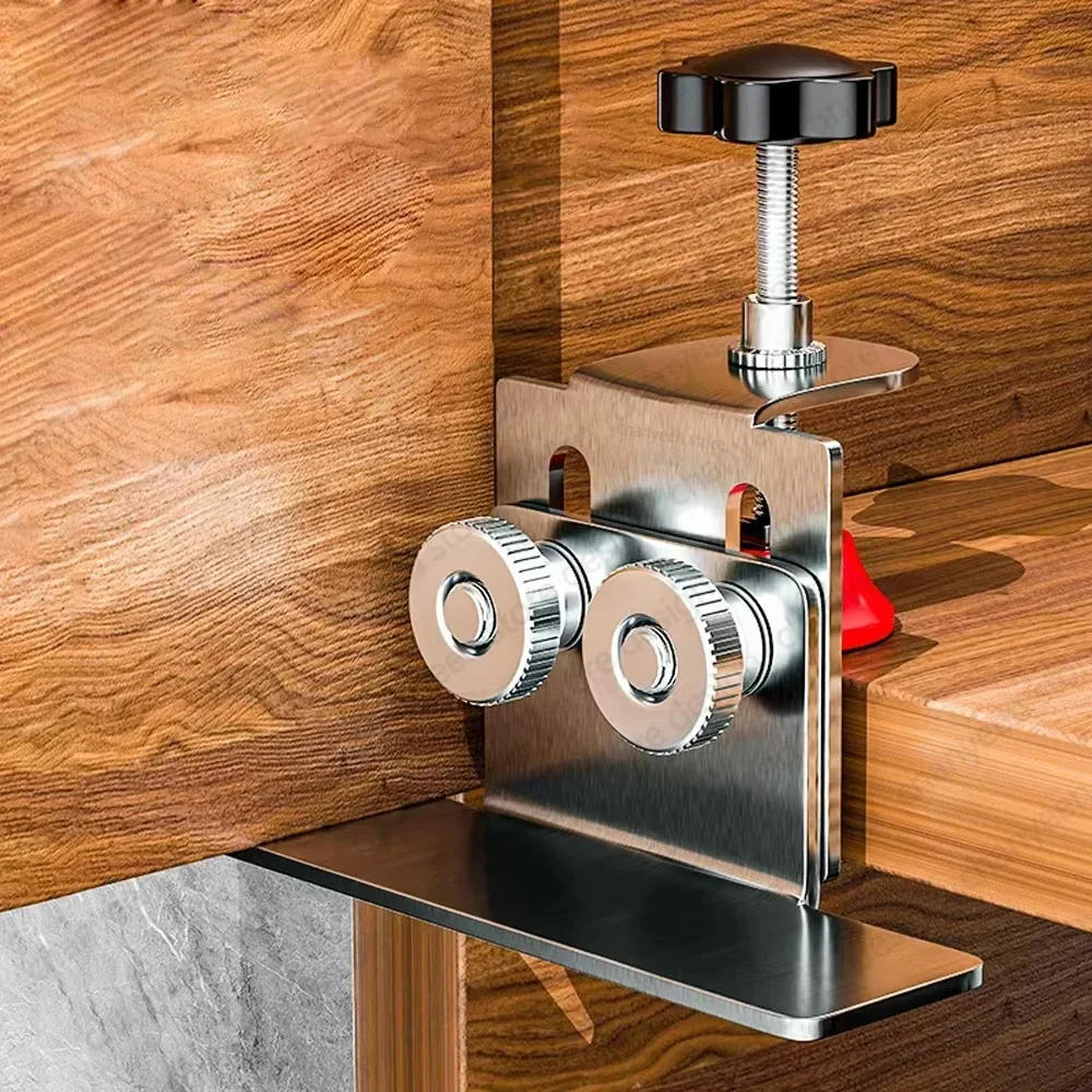Cabinet Door Installation Positioner Tool - Align Doors & Drawers For Even Gaps, DIY Cabinet Hardware Helper