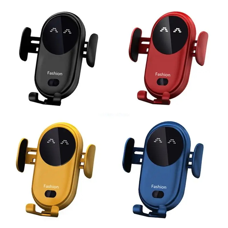 

Lovely for Cat Car Wireless Phone Holder Hands Air Vent Clip Mount Fast Charging Automatic Clamping Dropship
