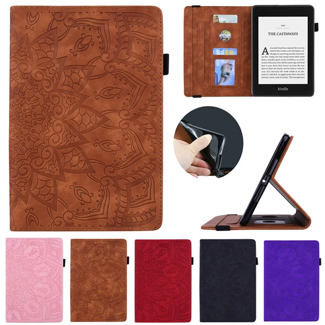 Funda para Kindle Paperwhite 11 generación 2021, Funda de cuero en relieve  para tableta, 11. ª generación, 2021 - AliExpress