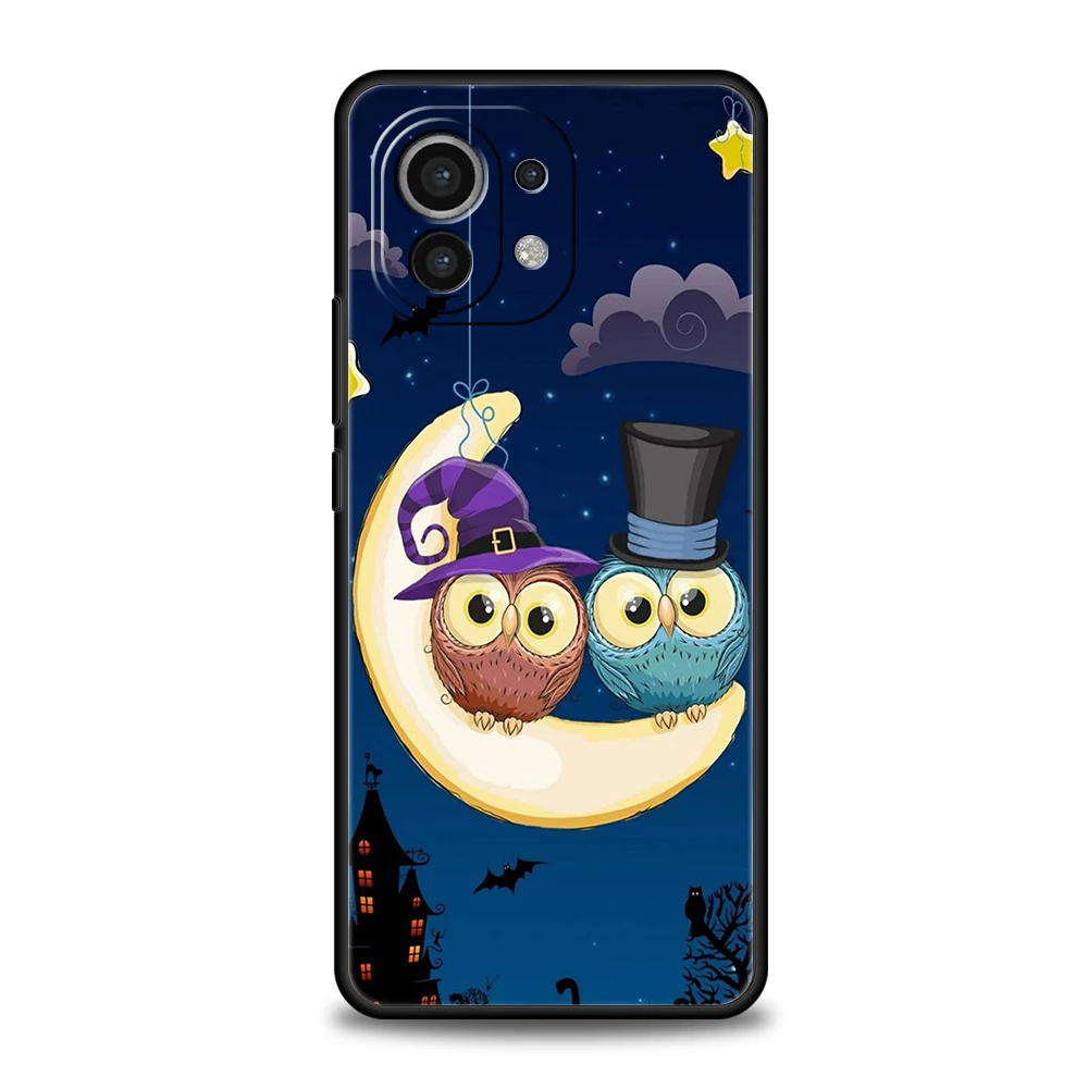 Niedliche Cartoon Eule Handy hülle für Xiaomi Poco F4 F3 X3 X4 X5 GT NFC M3 M4 11 Ultra 12 12T 13 Note 10 Pro Lite 5G Silikon hülle – Detail 5