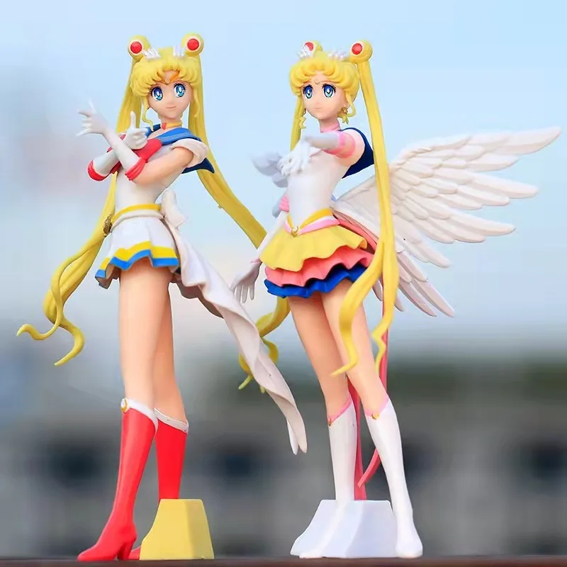 Anime figura marinheiro lua de cristal transformação