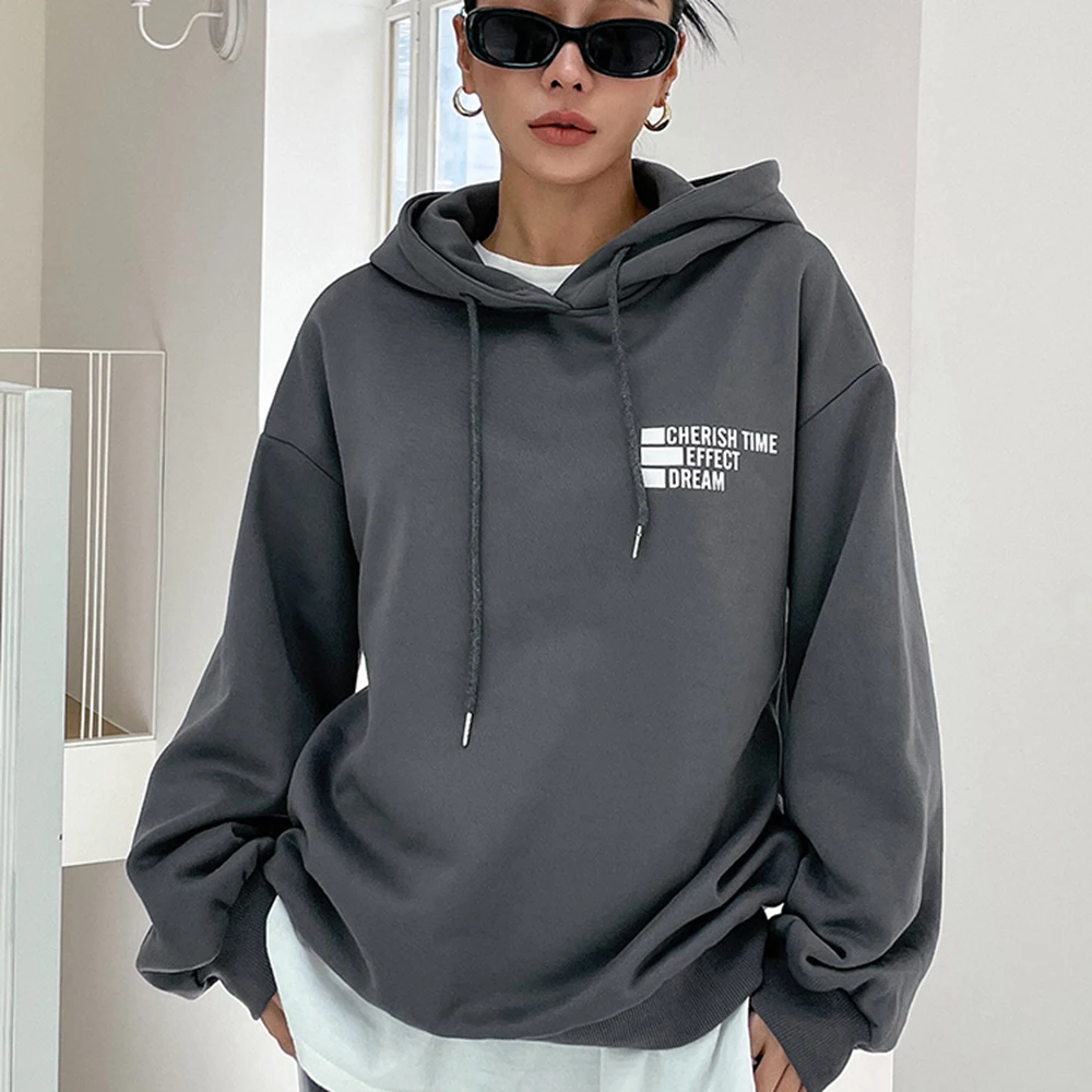 Casual Oversize Hoodies for Women Cherish Time Effect Dream
