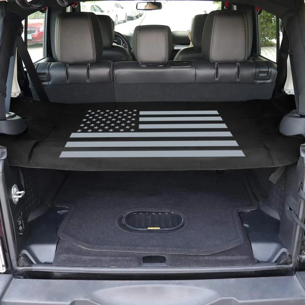 1 Set Black Cargo Cover Shield Pad Rear Trunk Protector Shade for Jeep  Wrangler 2007 2017 JK JKU| | - AliExpress