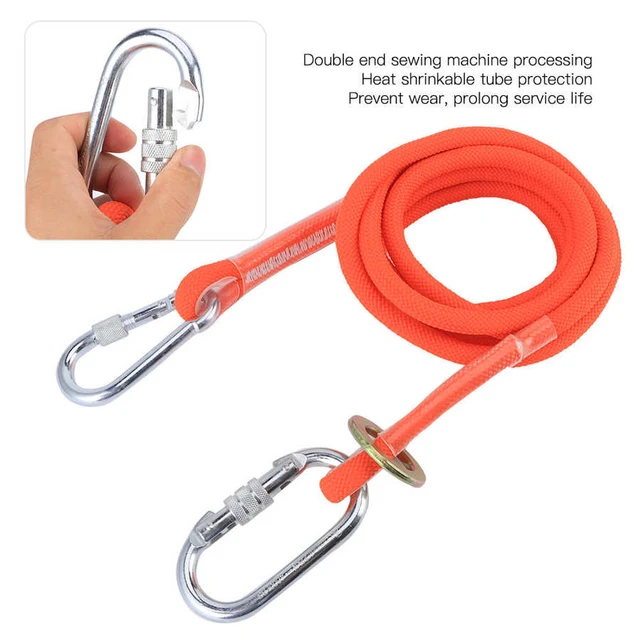 1.6/3m Double-sided Safety Rope Harness Rope for Working at Height Outdoor  Safety Belt Electrician Protection Belt Small Buckle - AliExpress