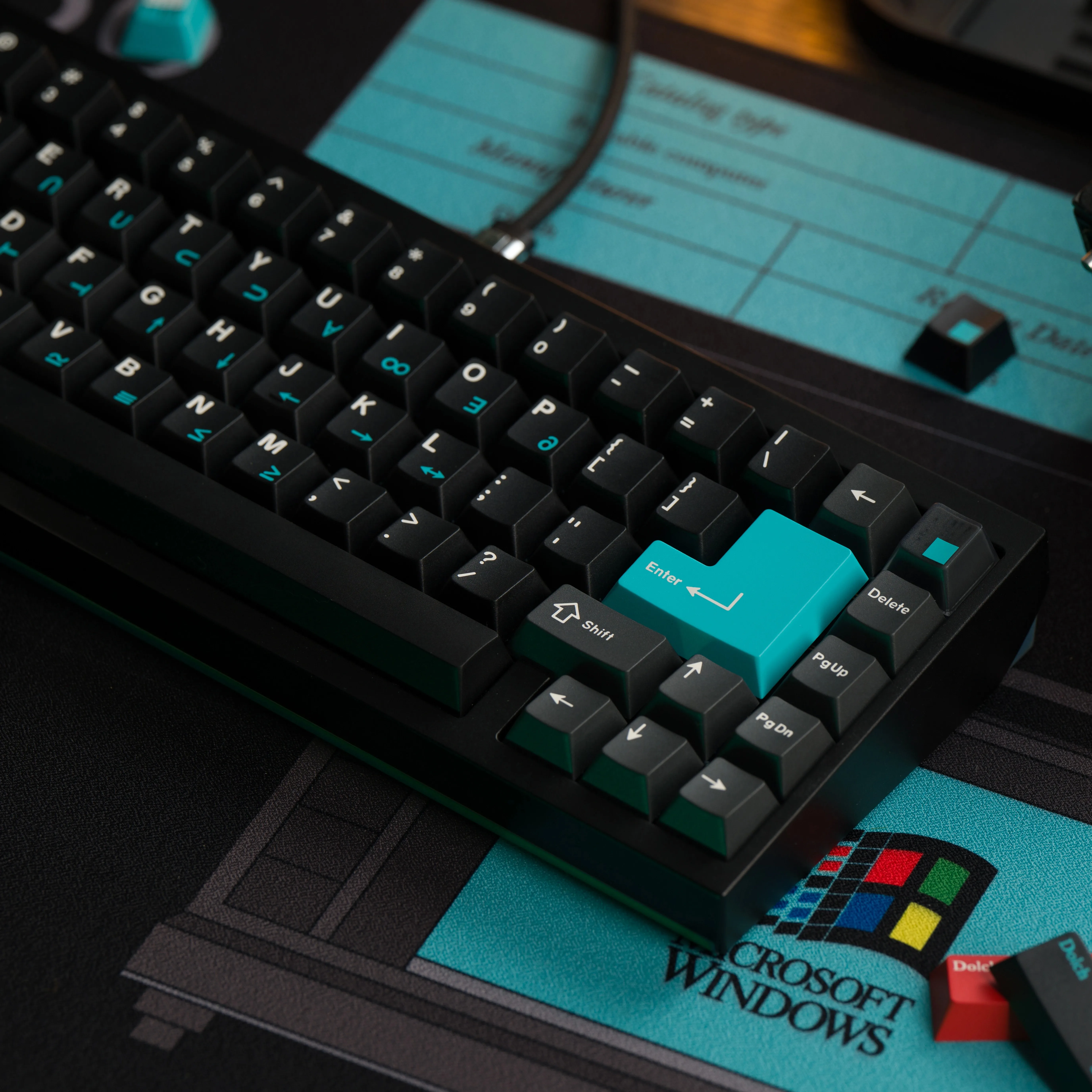 Keykobo Dolch kkb 테마 키캡 세트 체리 프로파일 키캡 커스텀 ABS 키보드 캡 기계식 키보드 게이머 선물 마우스 패드